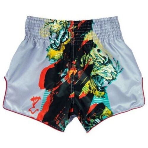 Fairtex Gray Satoru Slim Cut Muay Thai Boxing Shorts - OTM Fight ShopFairtex